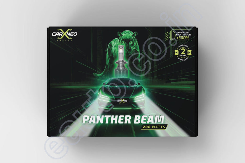 CarXNeo PantherBeam 200 Watt Powerful Car LED Bulb | Set of 2 | H4 | 6000K | 2 Years Warranty