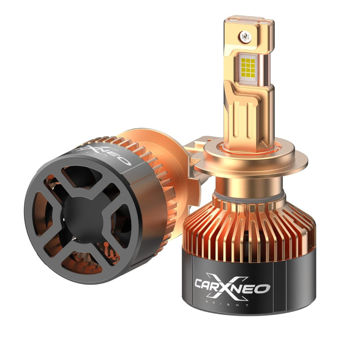 CarXNeo PantherBeam Gold 260 Watt Powerful Car LED Bulb | Set of 2 | H19 | 6000K | 2 Years Warranty