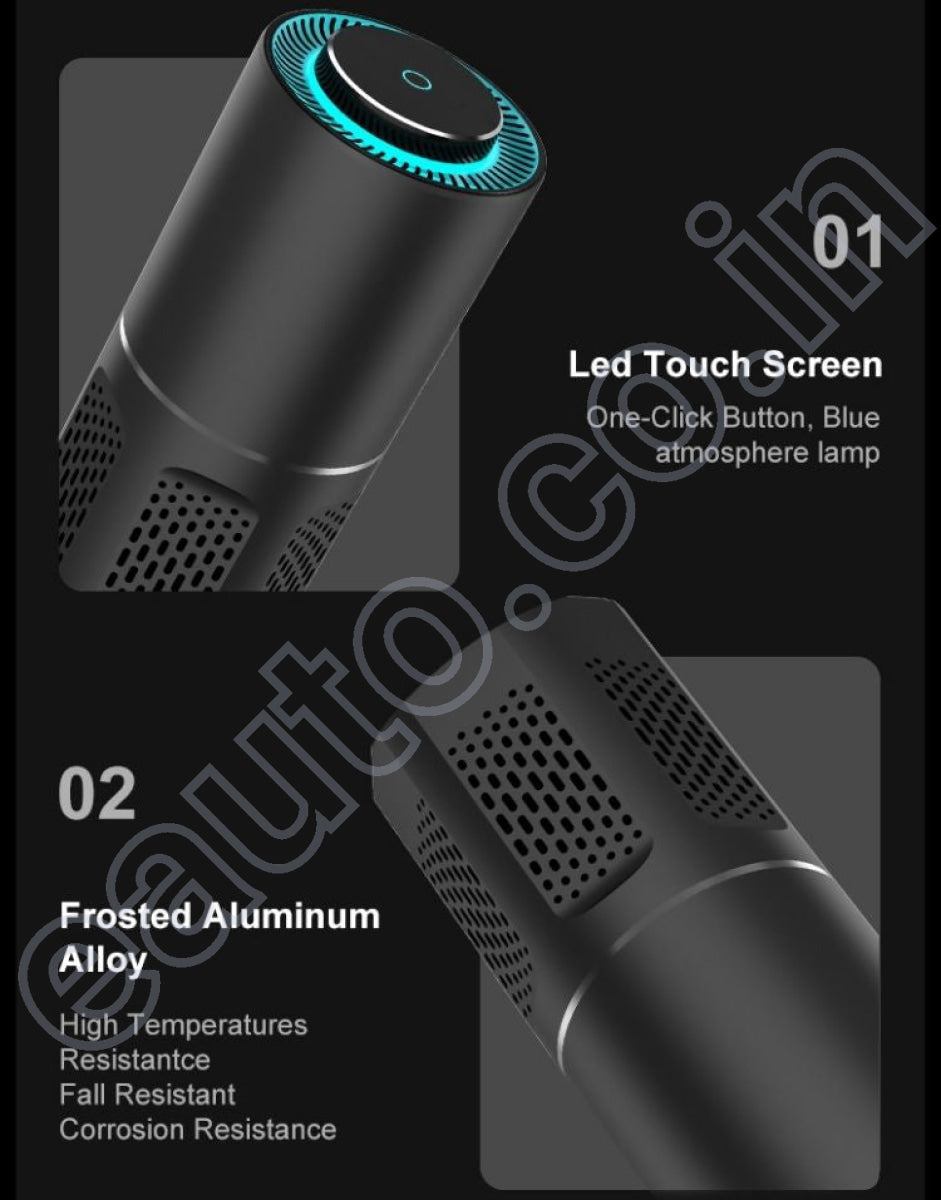 CarXNeo PureZen Air Purifier & Cleaner for Car, Travel, Office Desk | 1 Year Warranty | Lowers AQI & Removes Smoke, Dust